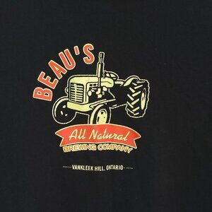 BEAU'S ALL NATURAL Brewing Company T-Shirt Women's Size Large Black
